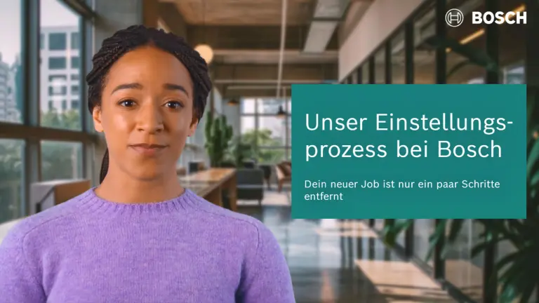 Einstellungsprozess bei Bosch