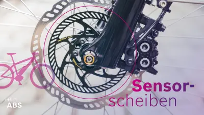 Zu sehen sind die Sensorscheiben. Sie dienen als Signalgeber für die Radgeschwindigkeitssensoren und messen die Geschwindigkeit der beiden Laufräder.