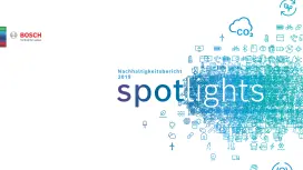 Titelbild des Bosch-Nachhaltigkeitsberichts 2019 Spotlights