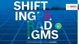 Titelbild des Bosch-Nachhaltigkeitsberichts 2020 Spotlights