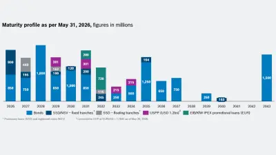 Maturity profile as per May 31, 2026, figures in millions