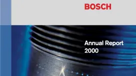 Cover Bosch annual report 2000