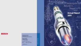 Cover Bosch annual report 2001
