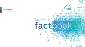 Cover of the Bosch sustainability report 2019 factbook