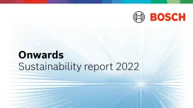 Cover of the Bosch sustainability report 2022