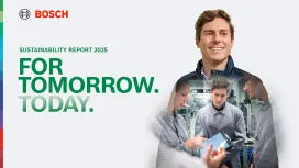 Cover of the Bosch sustainability report 2025