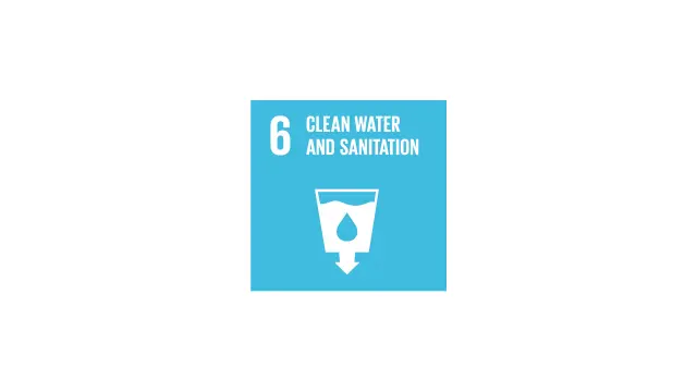 Icon of the United Nations Sustainable Development Goal No. 6 "Clean Water and Sanitation".