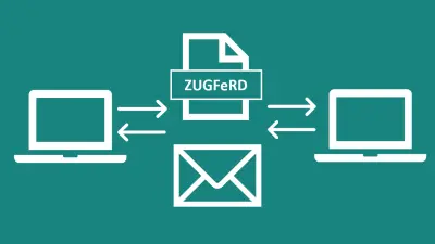 Symbol für Rechnungsversand im ZUGFeRD-Format via E-Mail