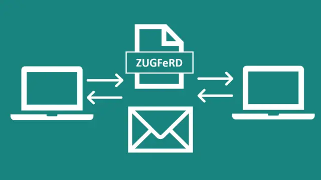 Symbol für Rechnungsversand im ZUGFeRD-Format via E-Mail