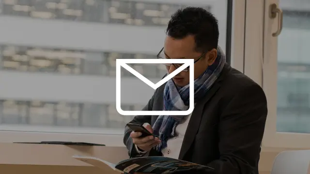Man using his smartphone