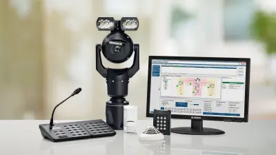 Produktprogramm von Bosch Safety and security solutions: z.B. Videoüberwachung, Einbruchmelder