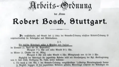 Die Arbeitsordnung für den 8 Stunden Tag, 1906