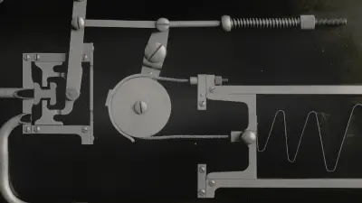 The way a Bosch servo brake works, 1938