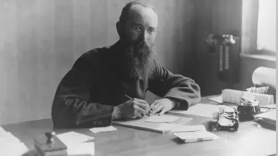 Robert Bosch in seinem Büro.