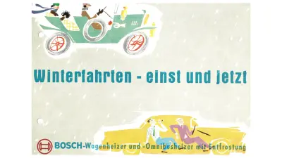 „Nicht mehr im Wagen frieren!“: Werbebroschüre, 1955