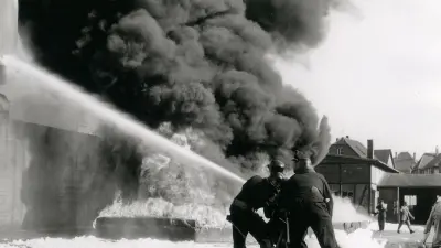 Firedrill at Bosch Feuerbach site, 1917