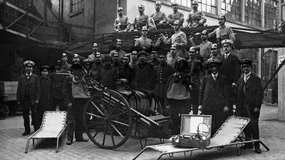 The first Bosch fire fighter crew, 1917