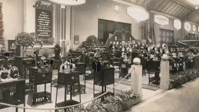 Products on display at a trade fair