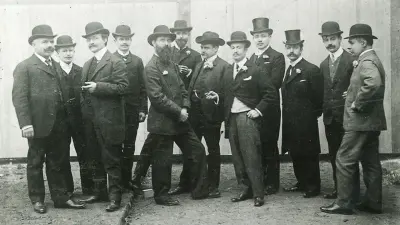 Fabrikeröffnung in Paris in Anwesenheit von Robert Bosch, 1905