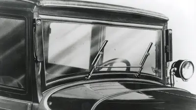 Wlinker, Scheibenwischer und Sucher an einem Fahrzeug von 1931