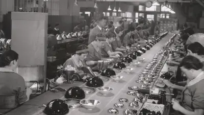 Production line assembly at Bosch, 1937
