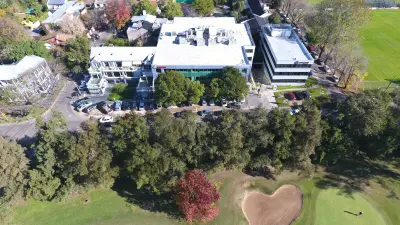 Aerial view of the Bosch Argentina building