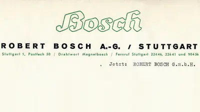 Head of a Bosch letter
