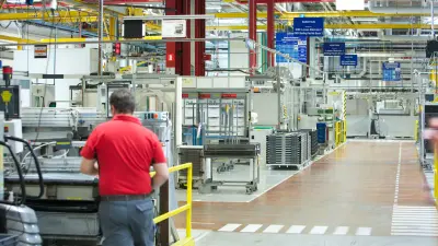 Industrie 4.0: Blick in die Aerotwin-Abteilung in Tienen