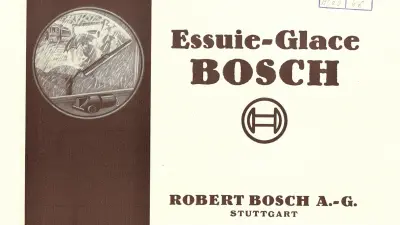 Title pages of technical descriptions in various languages: French