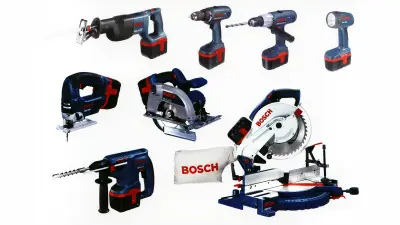 8 verschiedene Akkuwerkzeuge