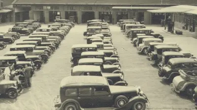 View of a yard filled with cars