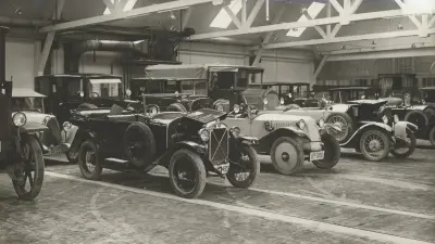 Einbauhalle des Bosch-Dienstes im Stuttgarter Verkaufsbüro, 1925