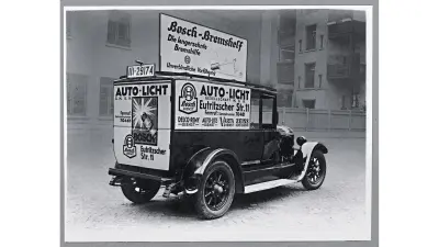 Car with Bosch Advertising