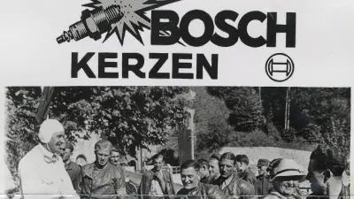 Werbenanzeige für Bosch Zündkerzen, 1934