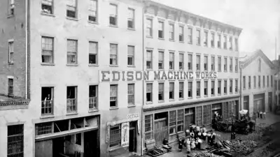 Exterior view of the Edison factory