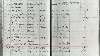 The entry made by Robert Bosch in the visitors’ book at the Stuttgart Hut run by the German Alpine Association on September 9, 1911