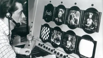 Control station inside a production truck (1952)