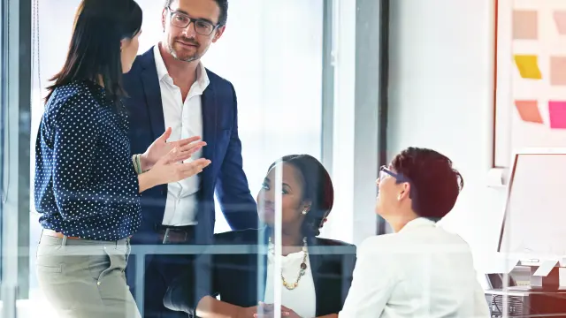 Picture of a business meeting