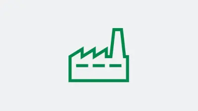 Illustration with industrial building