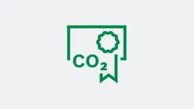 Illustration with a CO₂ certificate