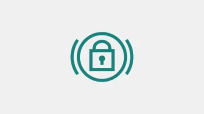 Vector image with a grey background and green icon closed a lock trying to portray a highly secure system. 