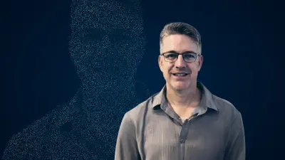 Itzik Klein presenting his research as part of BCAI's Distinguished Lecture series. Innovation, AI, research