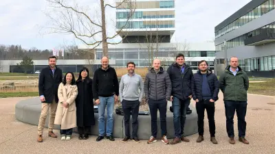 The team of the collaboration between Technical University of Munich and Bosch Research during a meeting at the Renningen research campus.