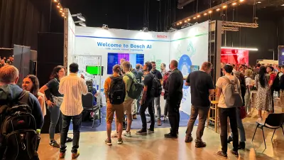 Bosch Research conference booth at ECCV (European Conference on Computer Vision) 2022 in Tel Aviv, Israel.