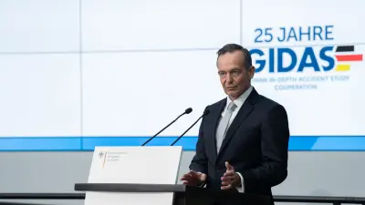 Bundesverkehrsminister Volker Wissing spricht beim GIDAS Event in Berlin.