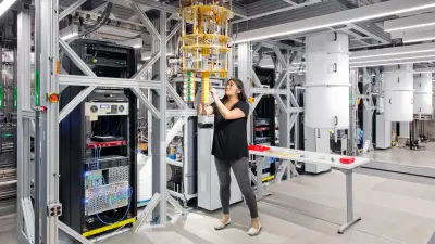 Research tests on quantum technology at Bosch, in the laboratories at the Bosch Renningen site, Germany.