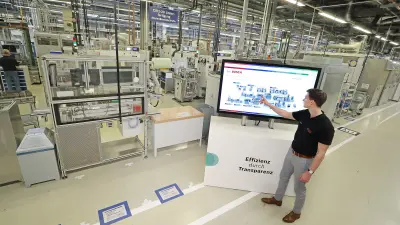 The energy management platform records and analyzes energy flows at the Homburg plant.