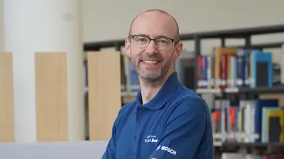 Portrait of Bernd Göbelsmann, Bosch research engineer, Renningen, Germany.