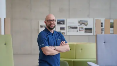 Portrait of Dennis Mack, Bosch research engineer, Renningen, Germany