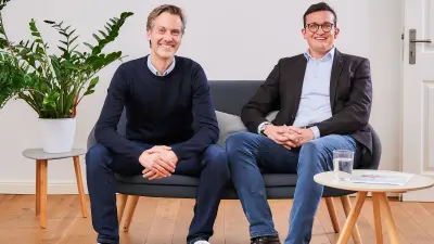 Founders of WeWash: Philip Laukart and Rafael Kirschner